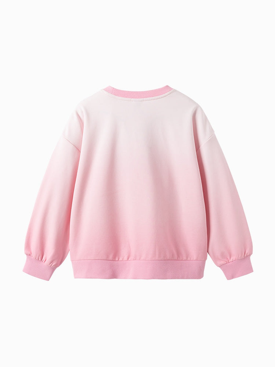 Sweatshirt with Knitted Print