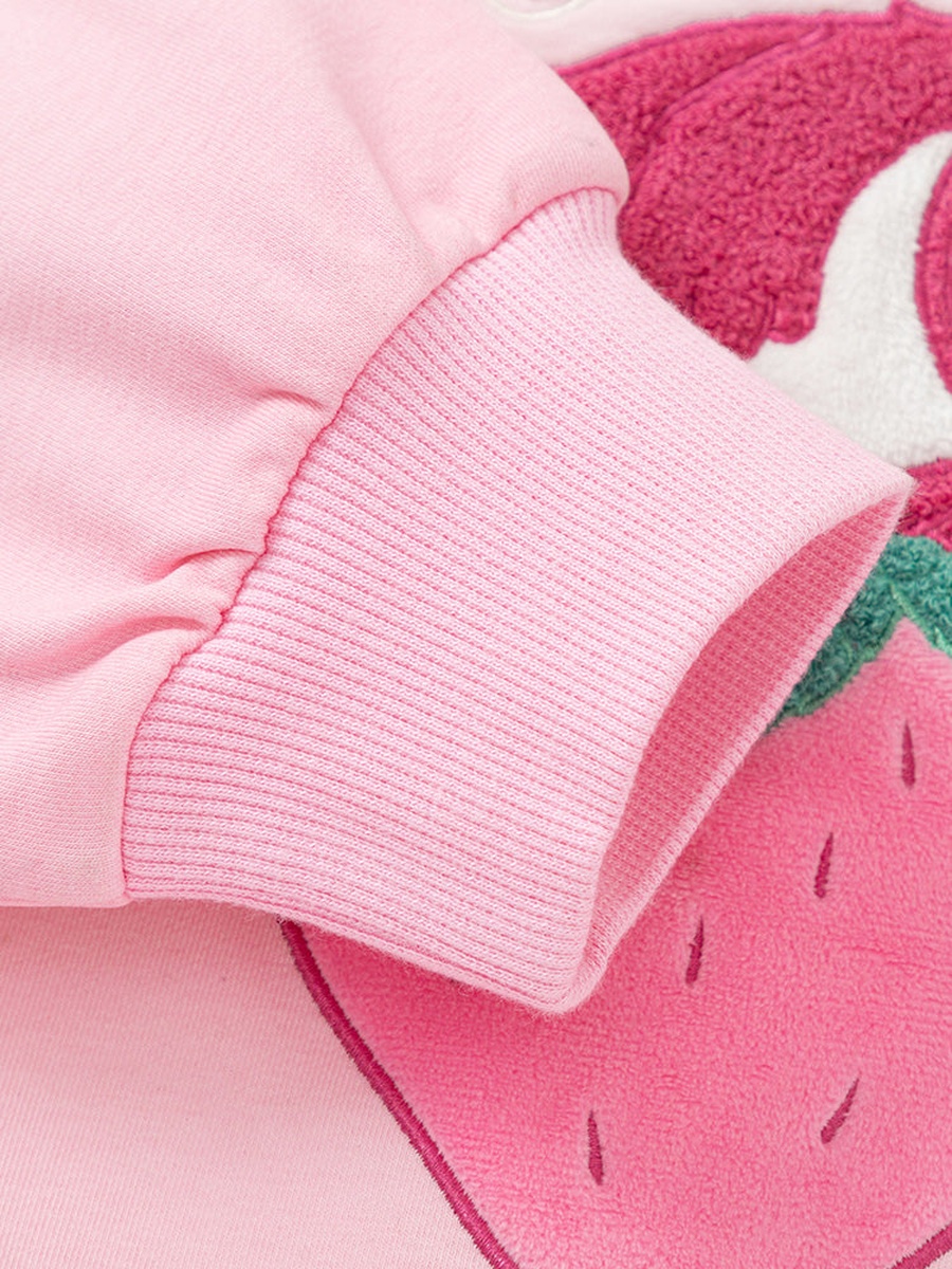 Sweatshirt with Knitted Print