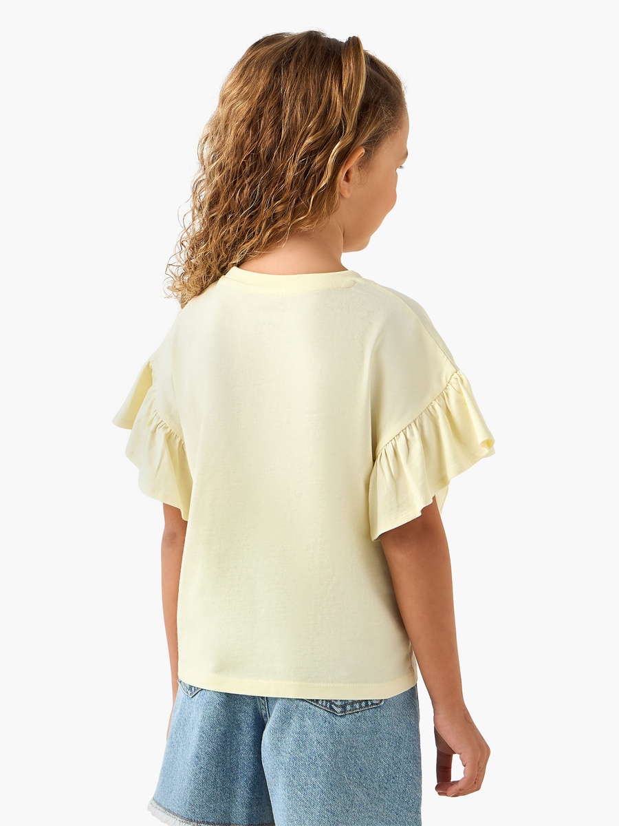 Crew Neck Short Sleeves T-Shirt with Strawberry Print