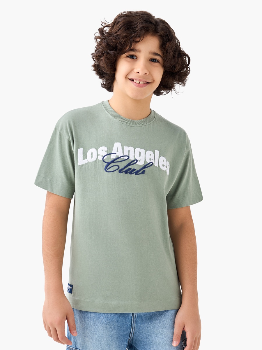 Crew Neck Short Sleeves T-Shirt with Print