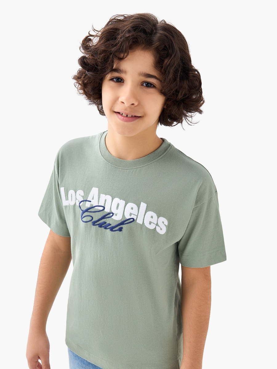 Crew Neck Short Sleeves T-Shirt with Print