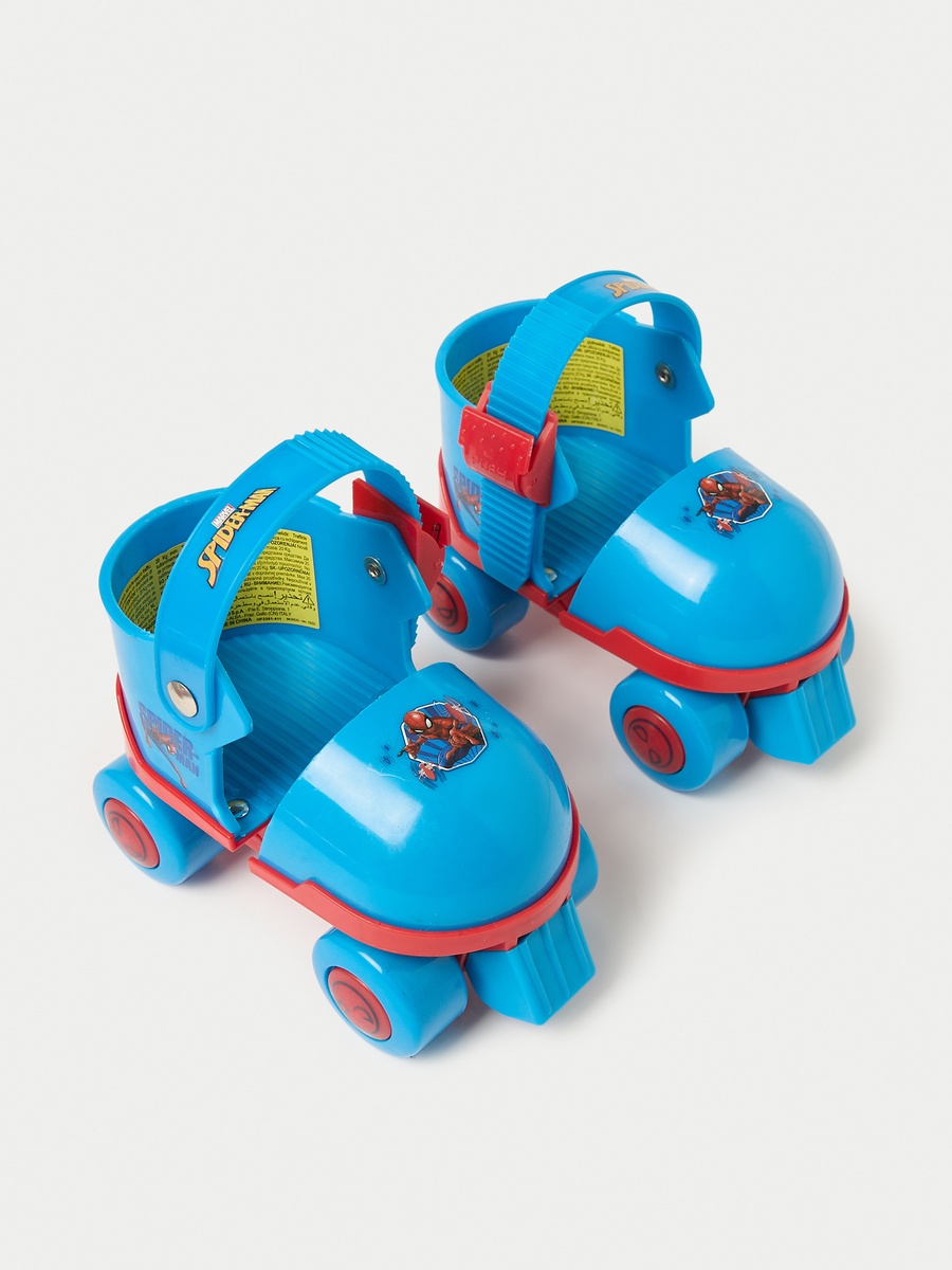 Spider-Man Print Roller Skates with Elbow and Knee Pads