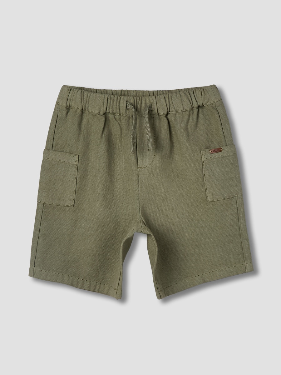 Drawstring Waist Shorts with Pockets
