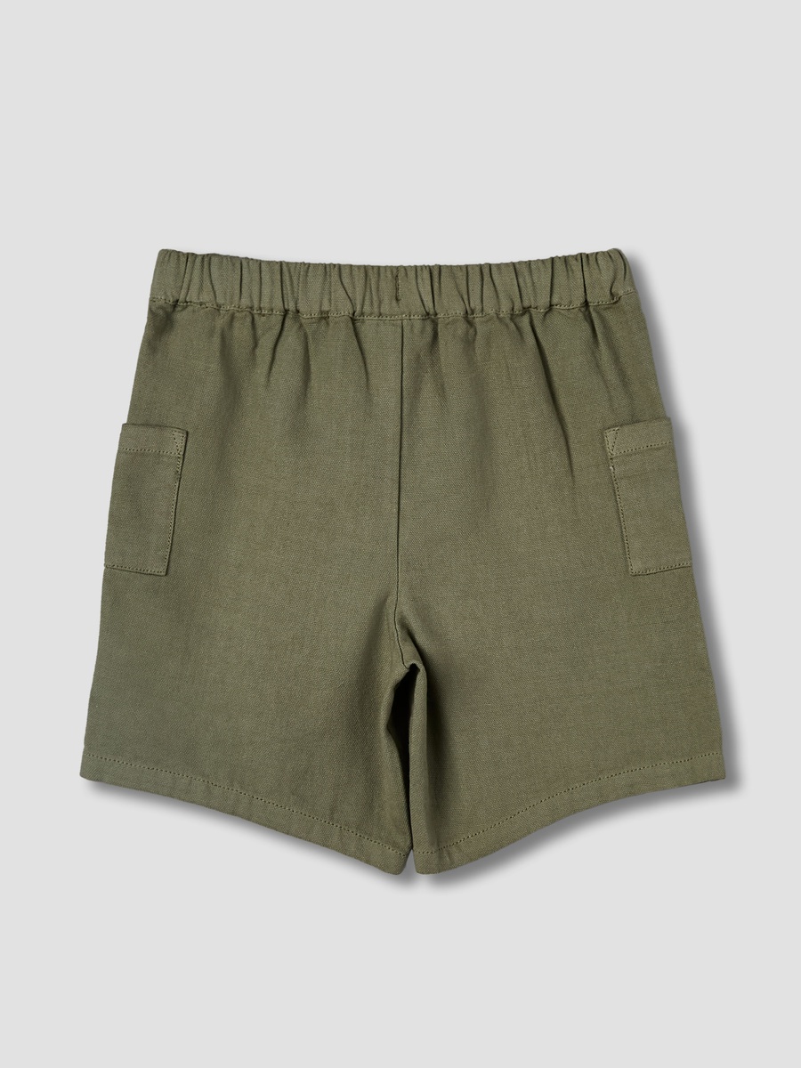 Drawstring Waist Shorts with Pockets