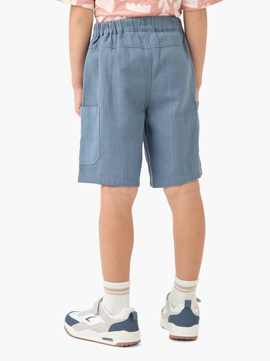 Drawstring Waist Shorts with Textured Design