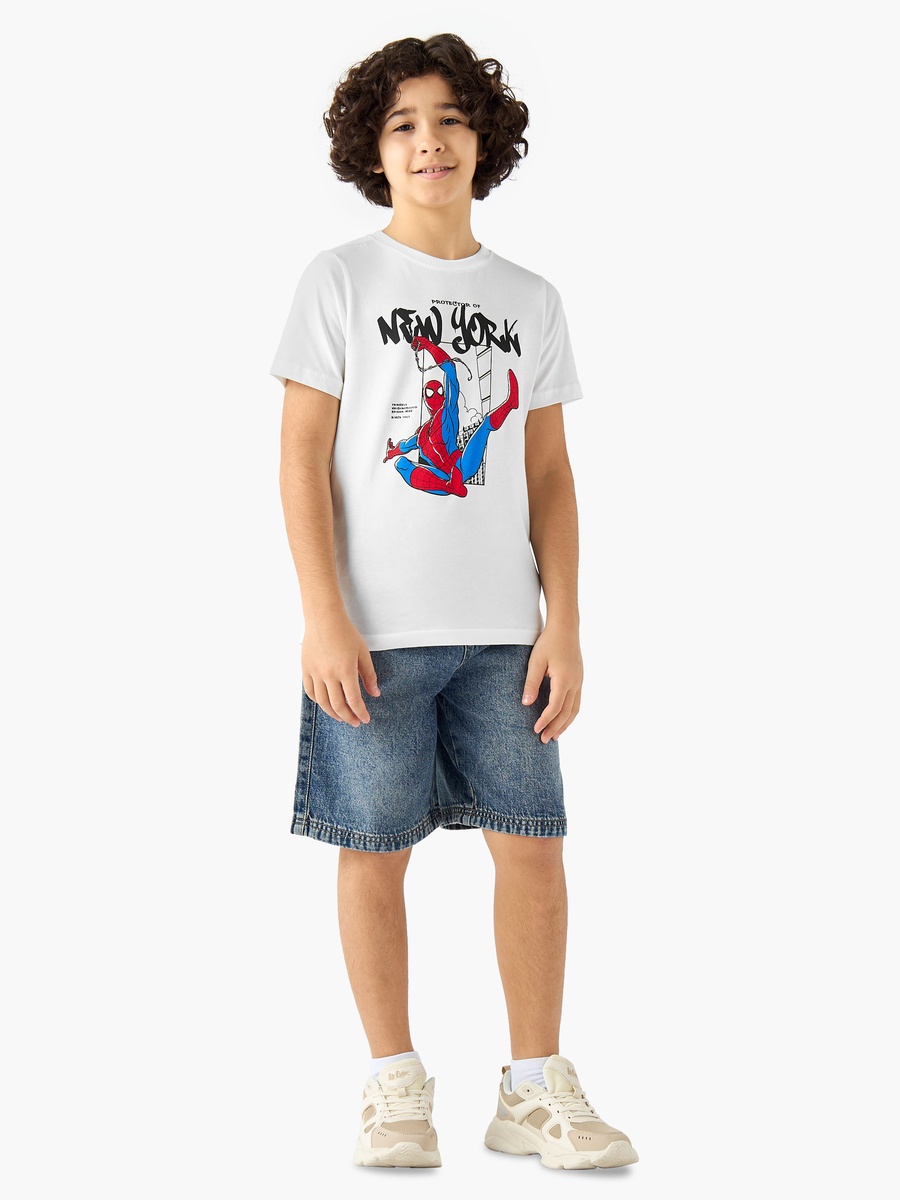 Drawstring Waist Denim Shorts with Pockets