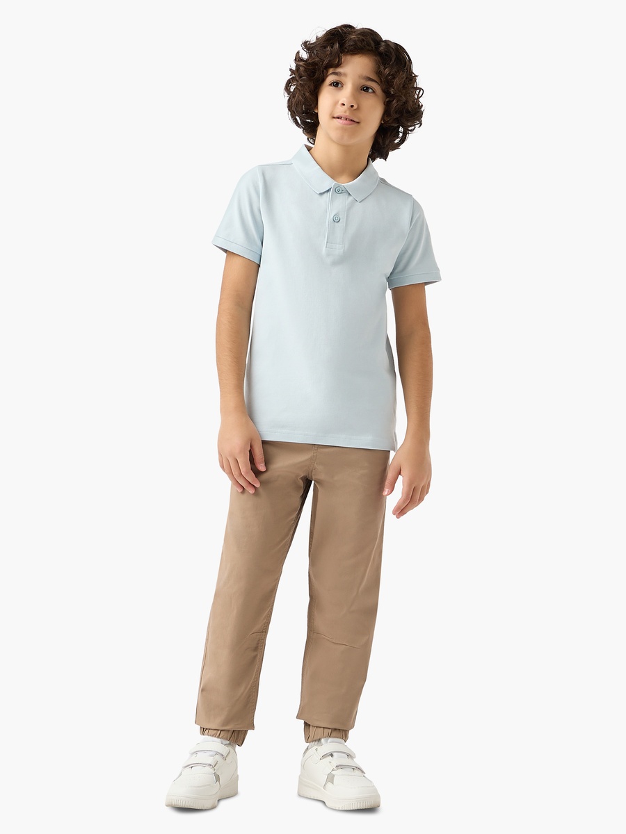 Solid Pants with Drawstring Closure and Pockets