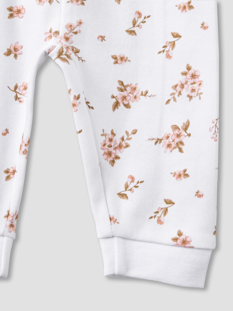 Pack of 3 Cotton Round Neck Long Sleeves Pyjama Set with Floral Print