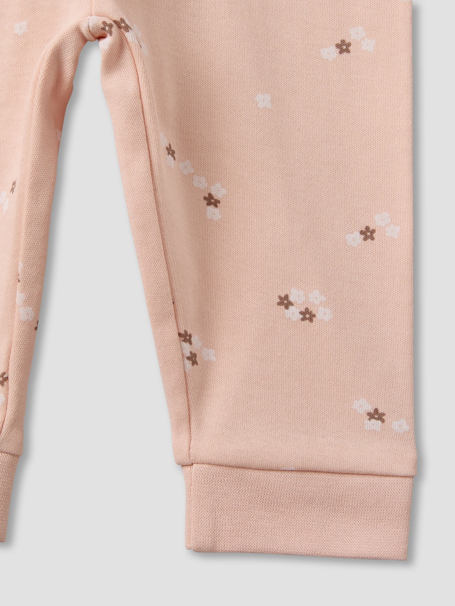 Pack of 3 Cotton Round Neck Long Sleeves Pyjama Set with Floral Print