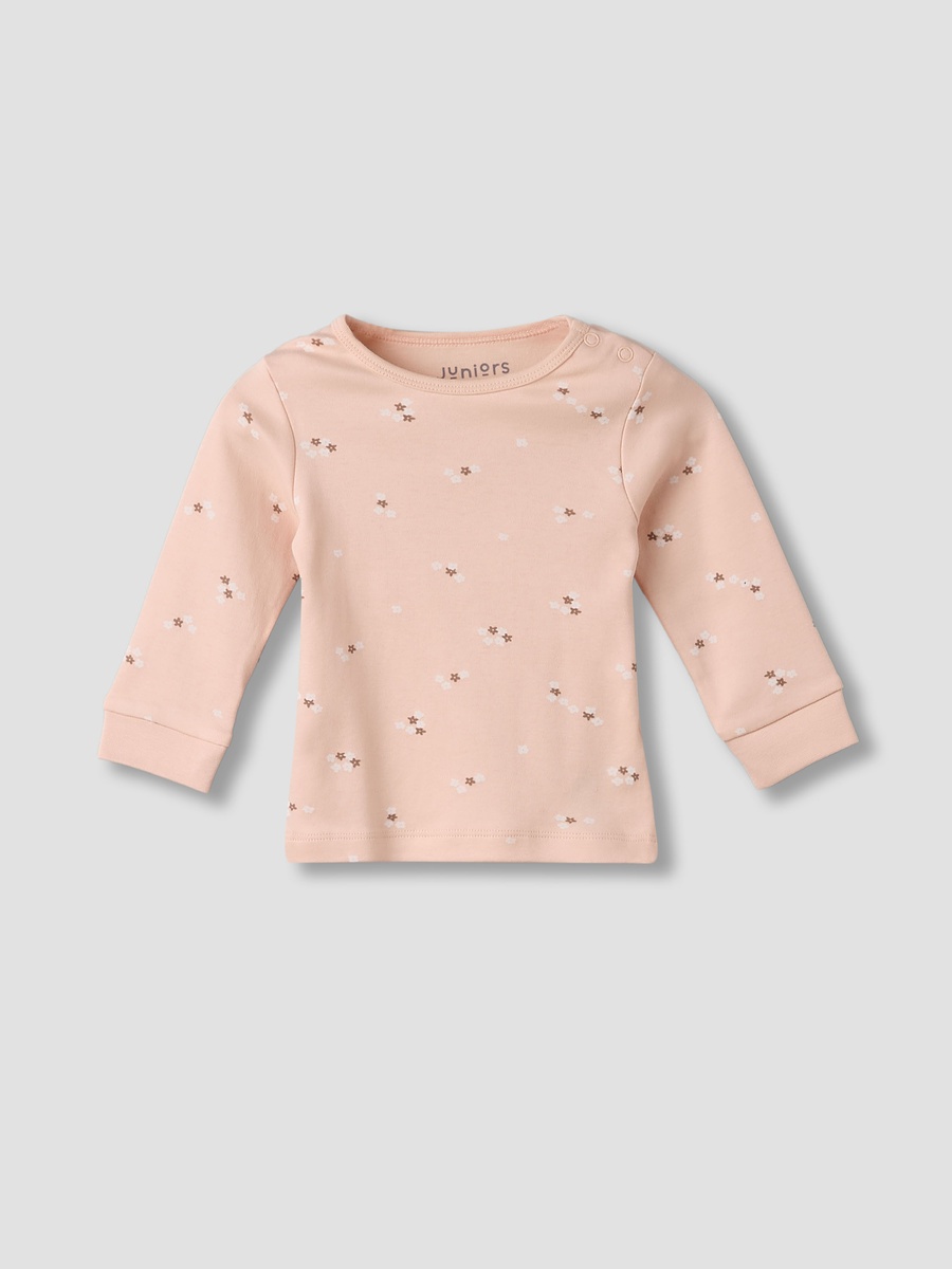 Pack of 3 Cotton Round Neck Long Sleeves Pyjama Set with Floral Print