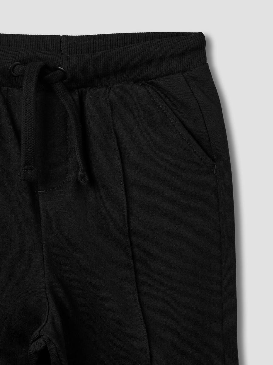 Panelled Joggers with Drawstring Closure and Pockets