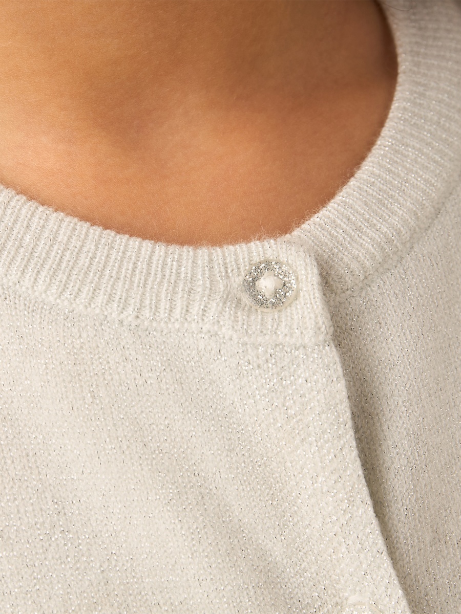Textured Cardigan with Long Sleeves