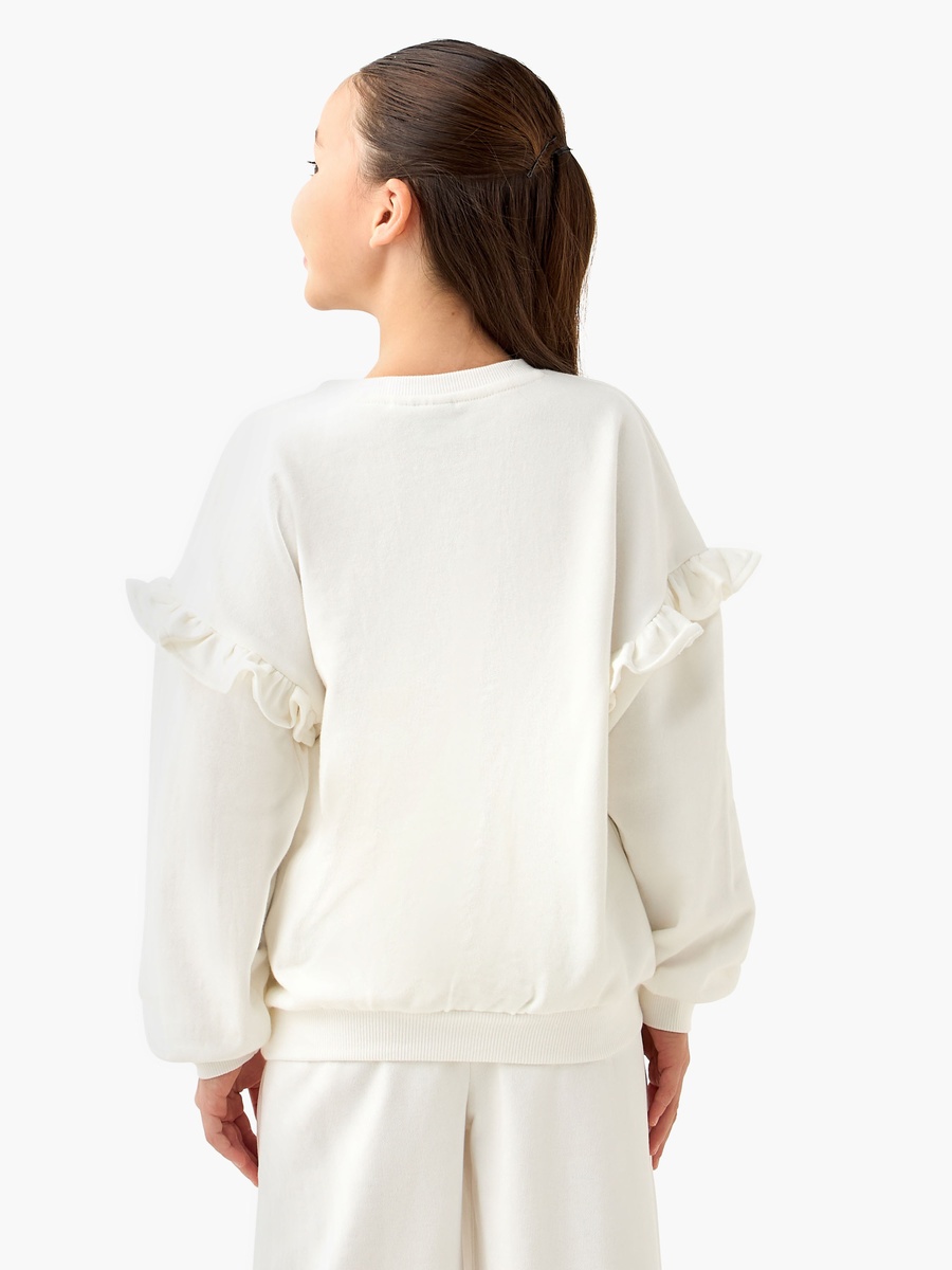 Hello Kitty Print Sweatshirt with Long Sleeves