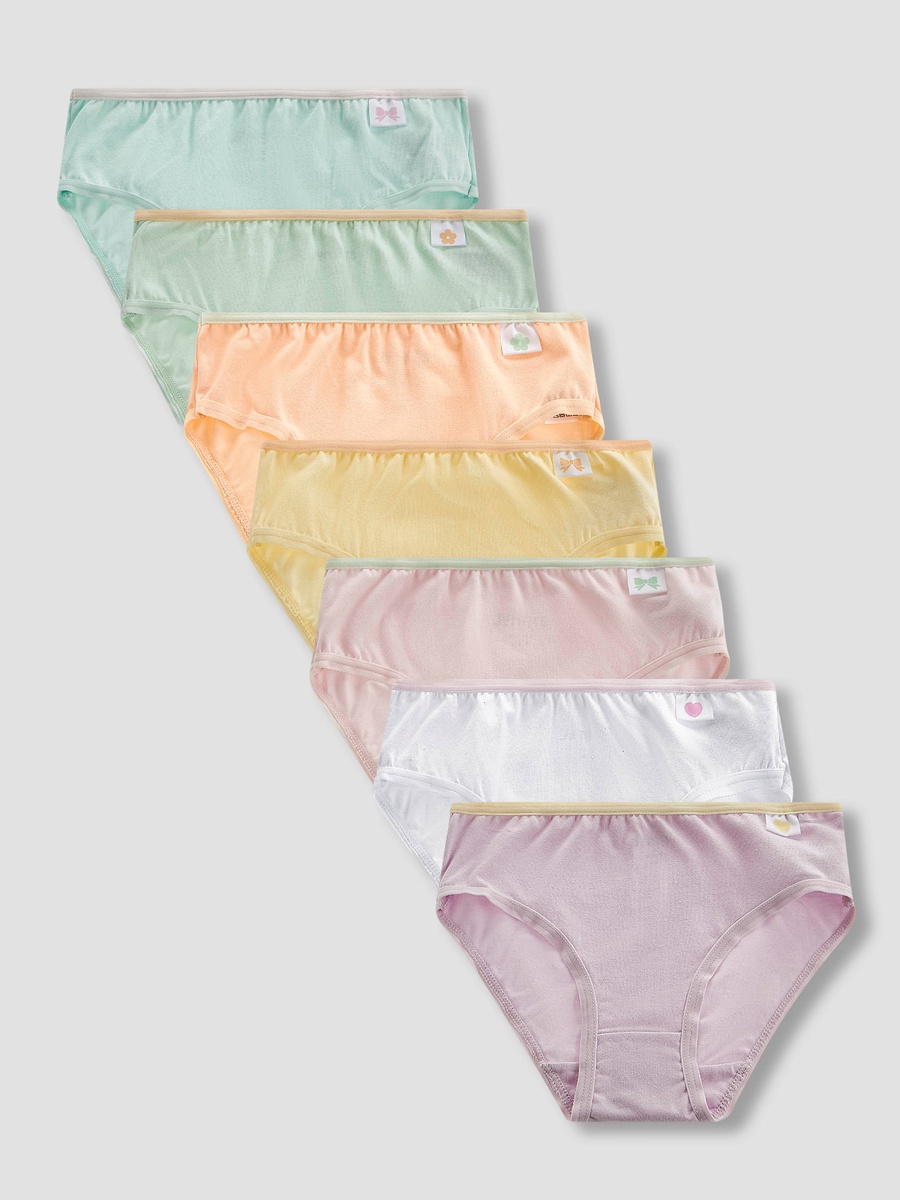 Pack of 7 Cotton Briefs with Elasticated Waistband