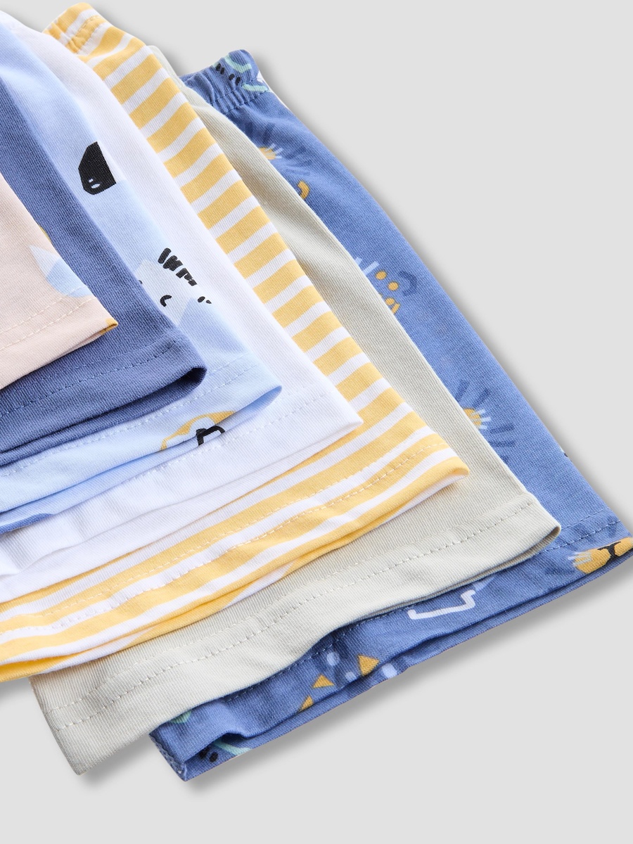 Pack of 7 Cotton Boxers with Print