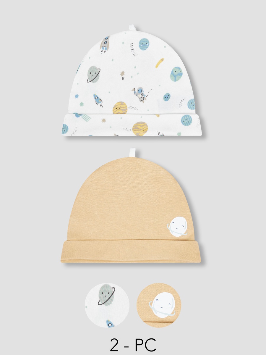 Pack of 2 Cap with Print