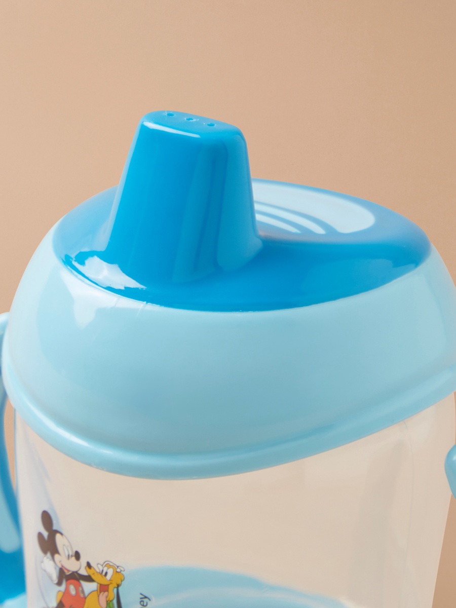 Mickey Mouse Print Spill Proof Cup with Cap