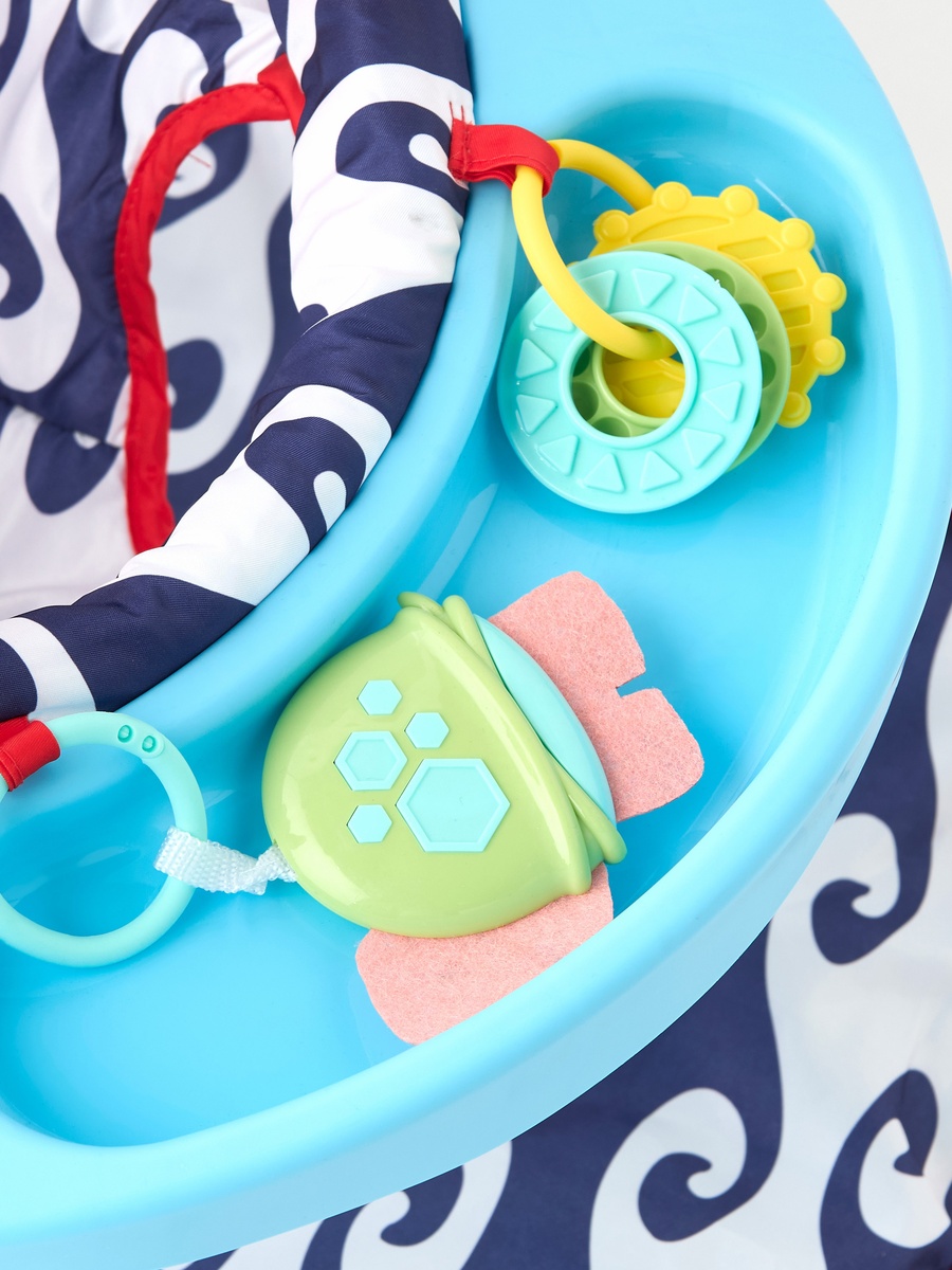 Santos Crab Detail Baby Chair with Canopy and Detachable Tray