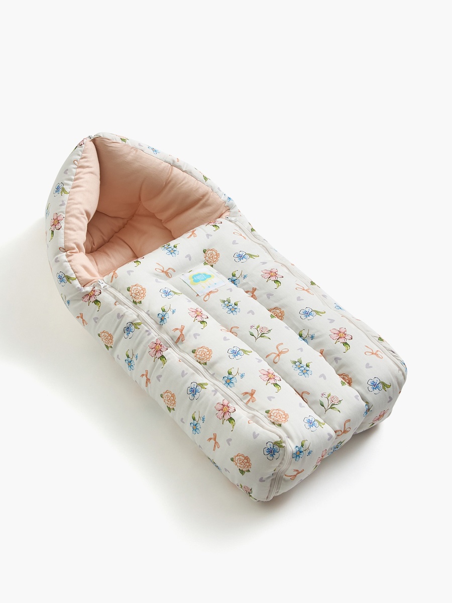 Floral Print Baby Nest - 66x30x22 cm