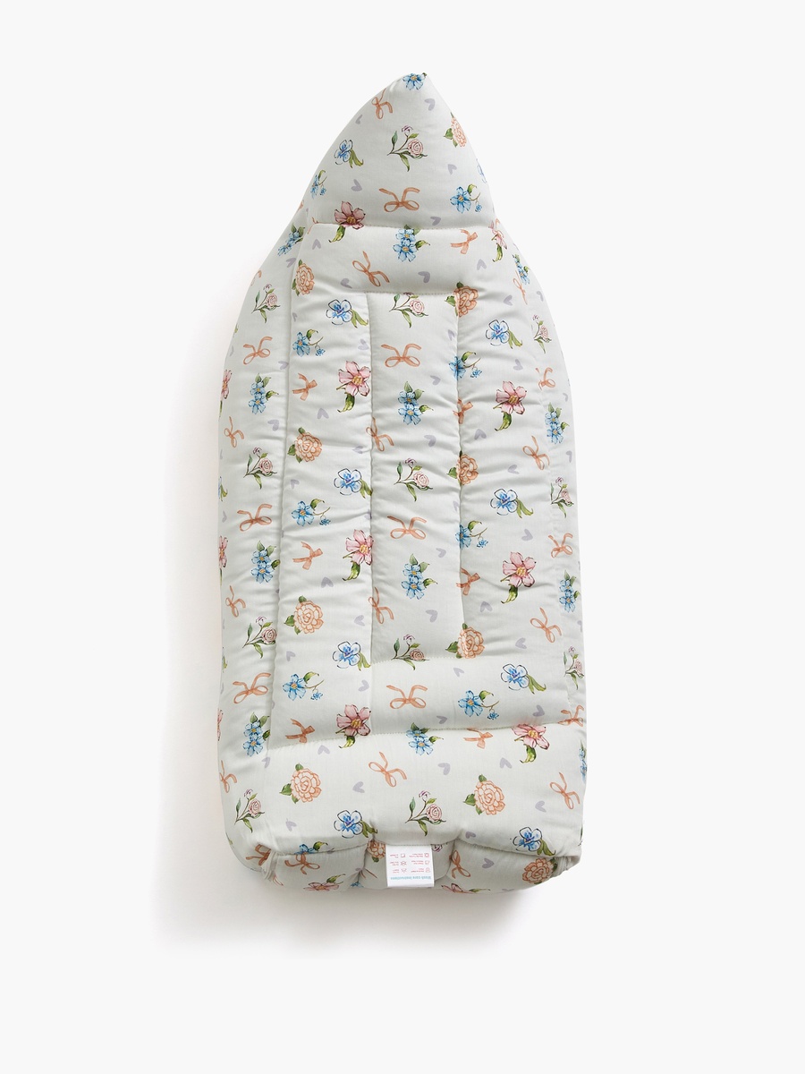 Floral Print Baby Nest - 66x30x22 cm