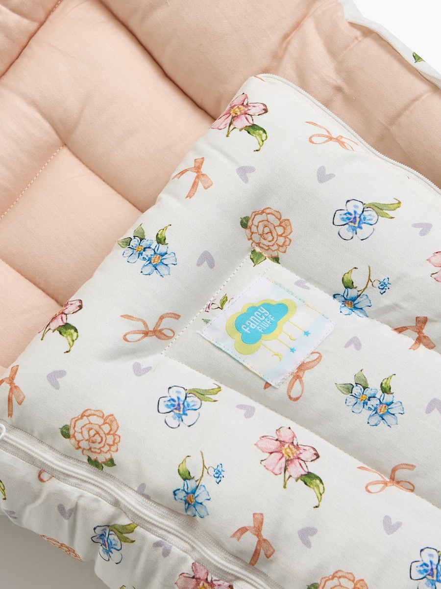 Floral Print Baby Nest - 66x30x22 cm