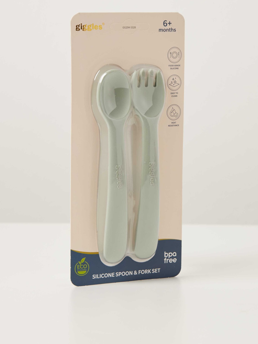 Silicone Spoon and Fork Set