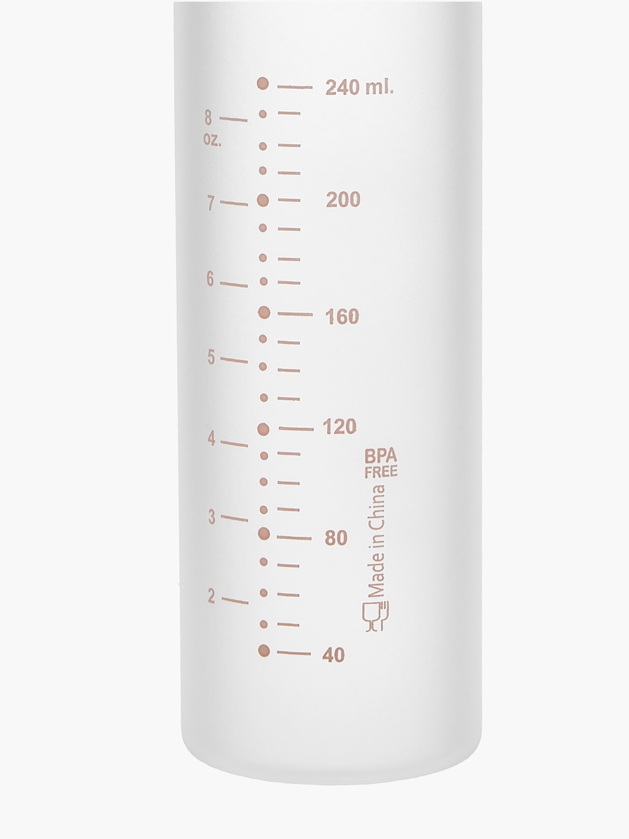Ducky Love Print Glass Feeding Bottle - 240 ml