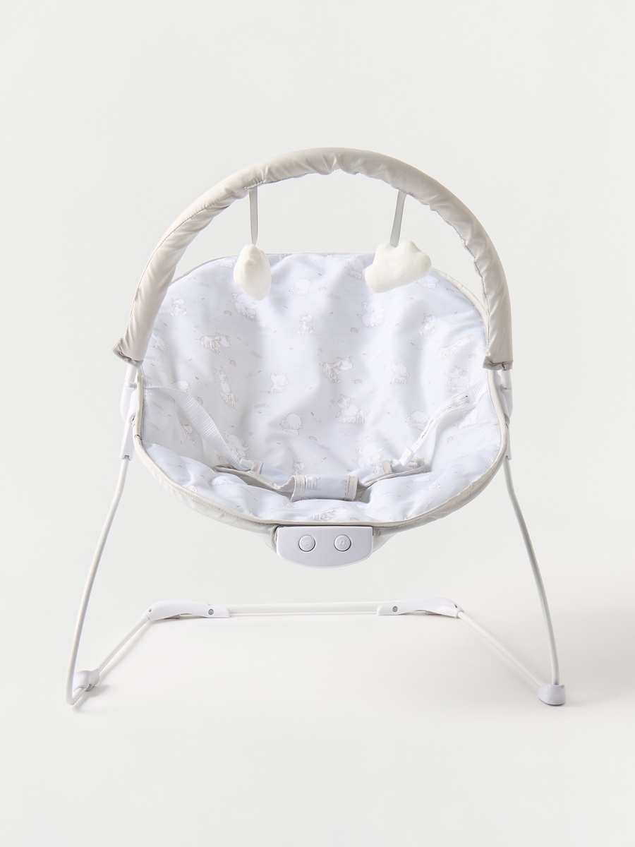 Amy Printed Bouncer with Detachable Toy Bar