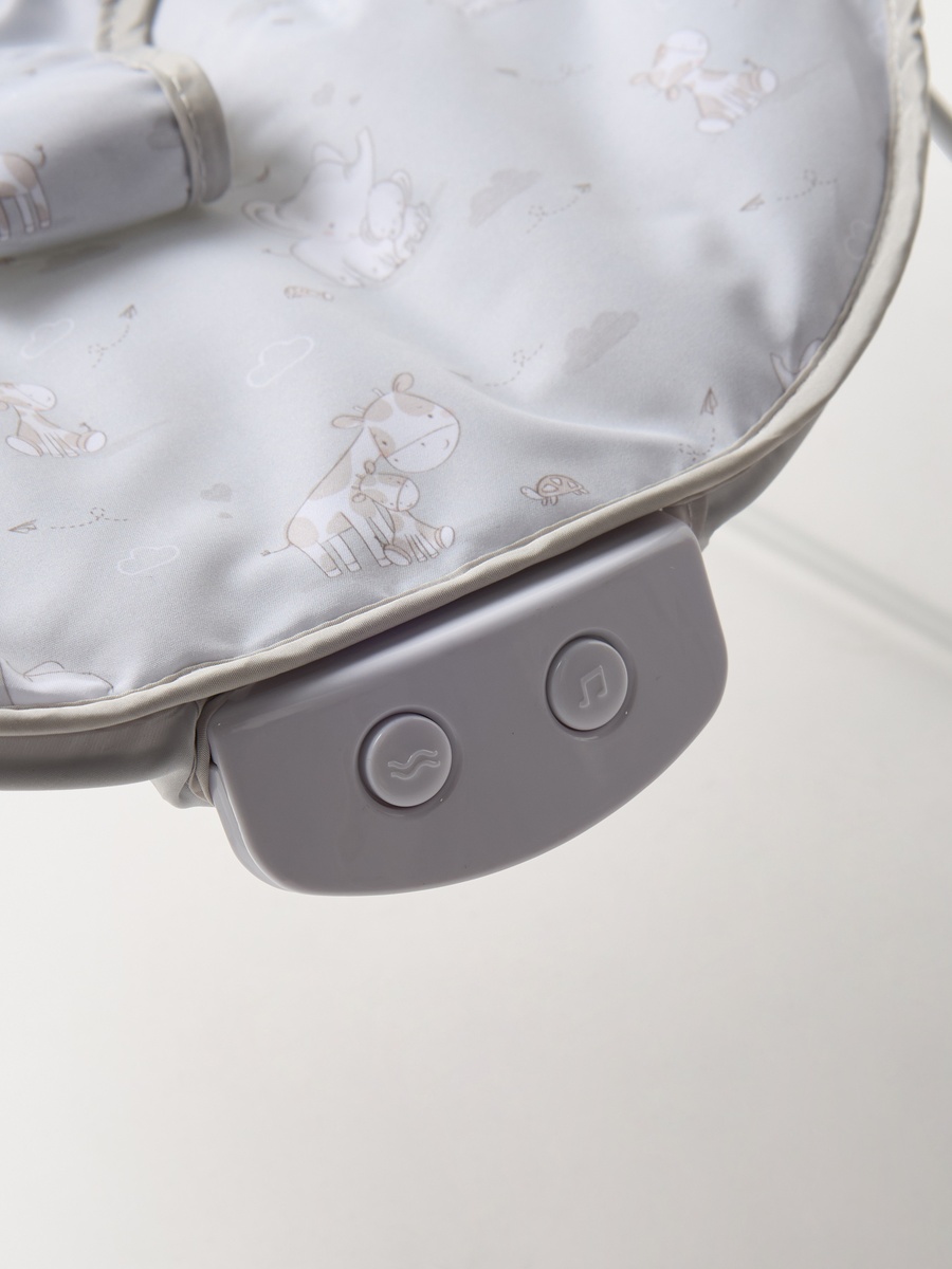 Amy Printed Bouncer with Detachable Toy Bar