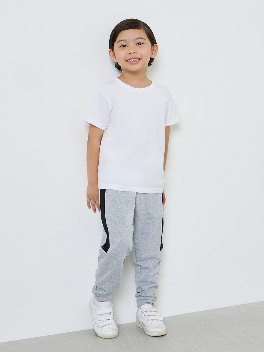 Boys Contrast Side Panel Cuffed Joggers