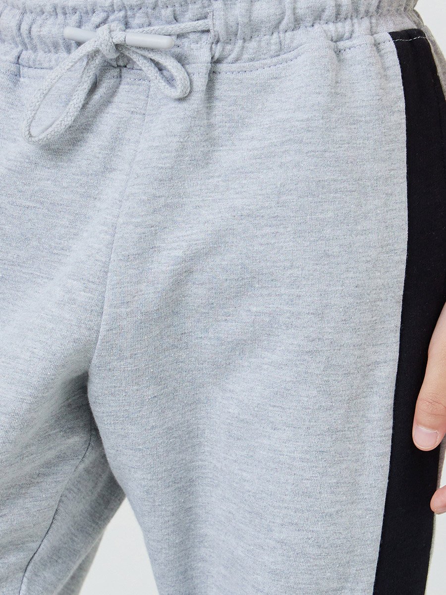Boys Contrast Side Panel Cuffed Joggers