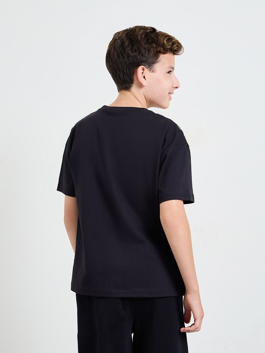 Boys All-Over Graffiti Print Oversized T-Shirt
