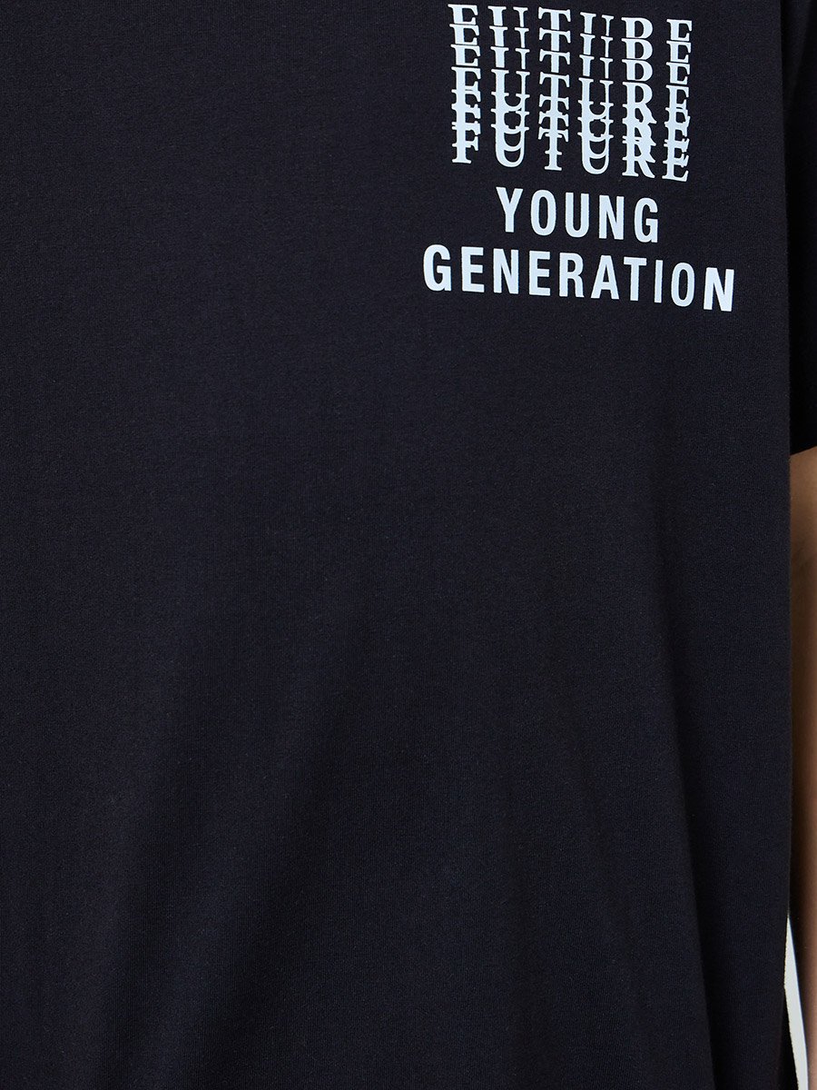 Teen Boys Oversized T-Shirt with Graphic Print