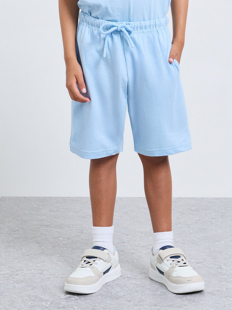 Boys Printed Sleeveless T-Shirt and Shorts Set
