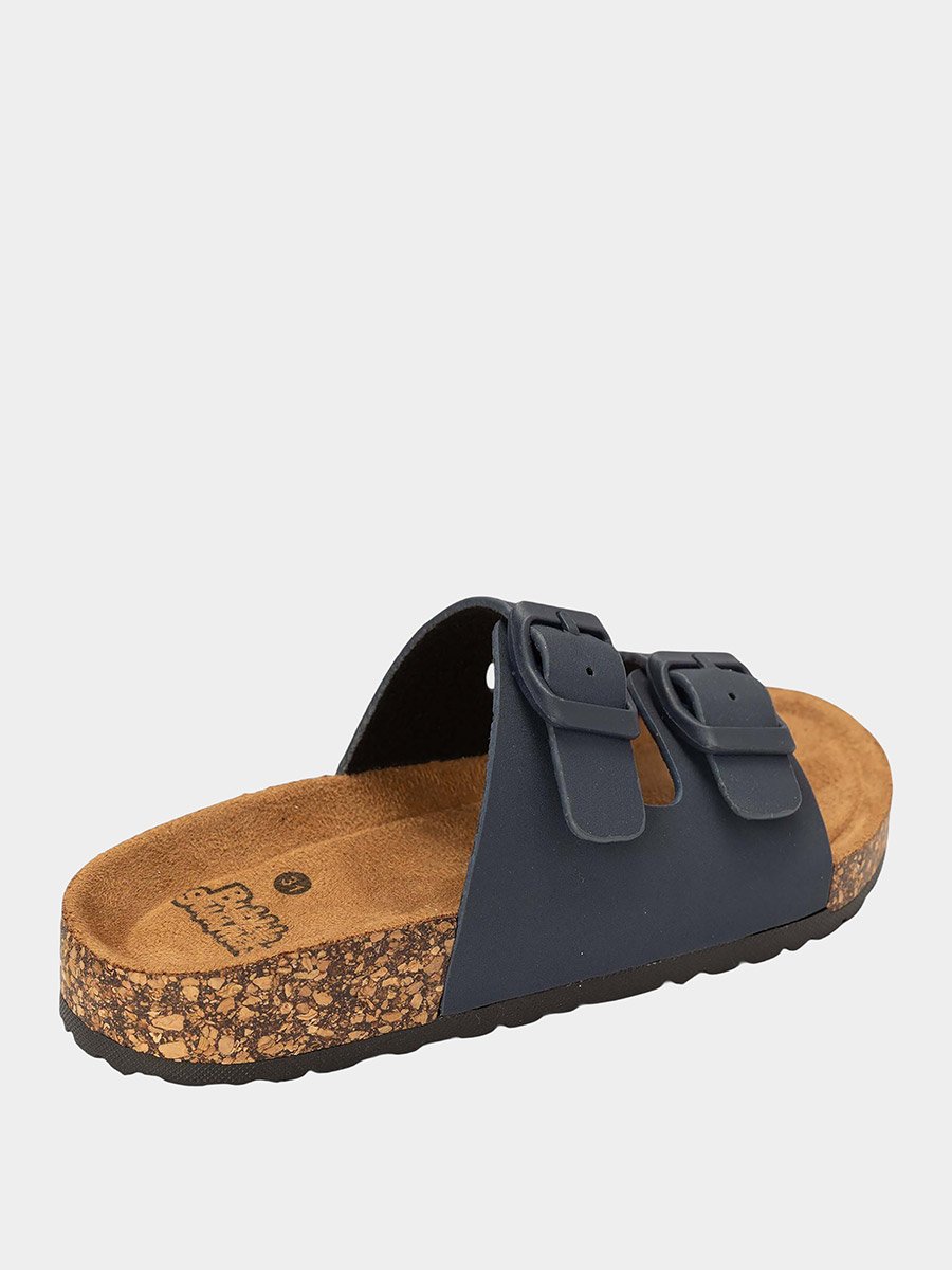 Buckle Detail Slip-On Sandals