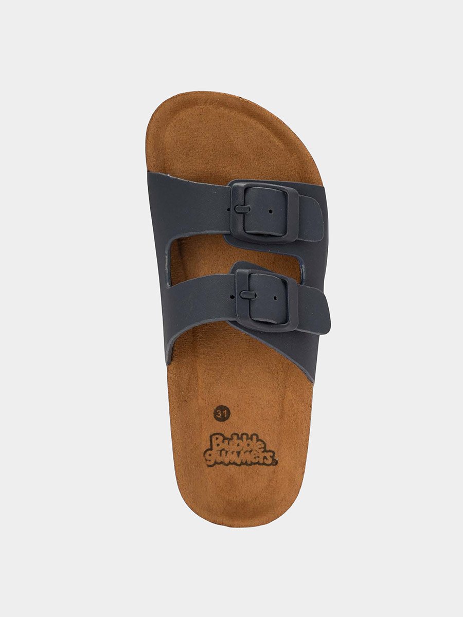 Buckle Detail Slip-On Sandals