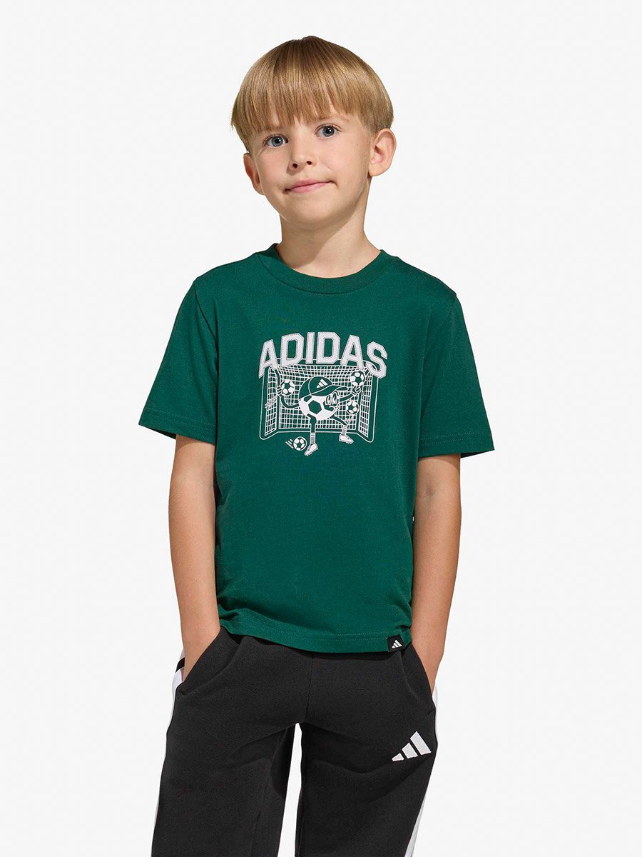 Boys Green Football Graphic T-Shirt
