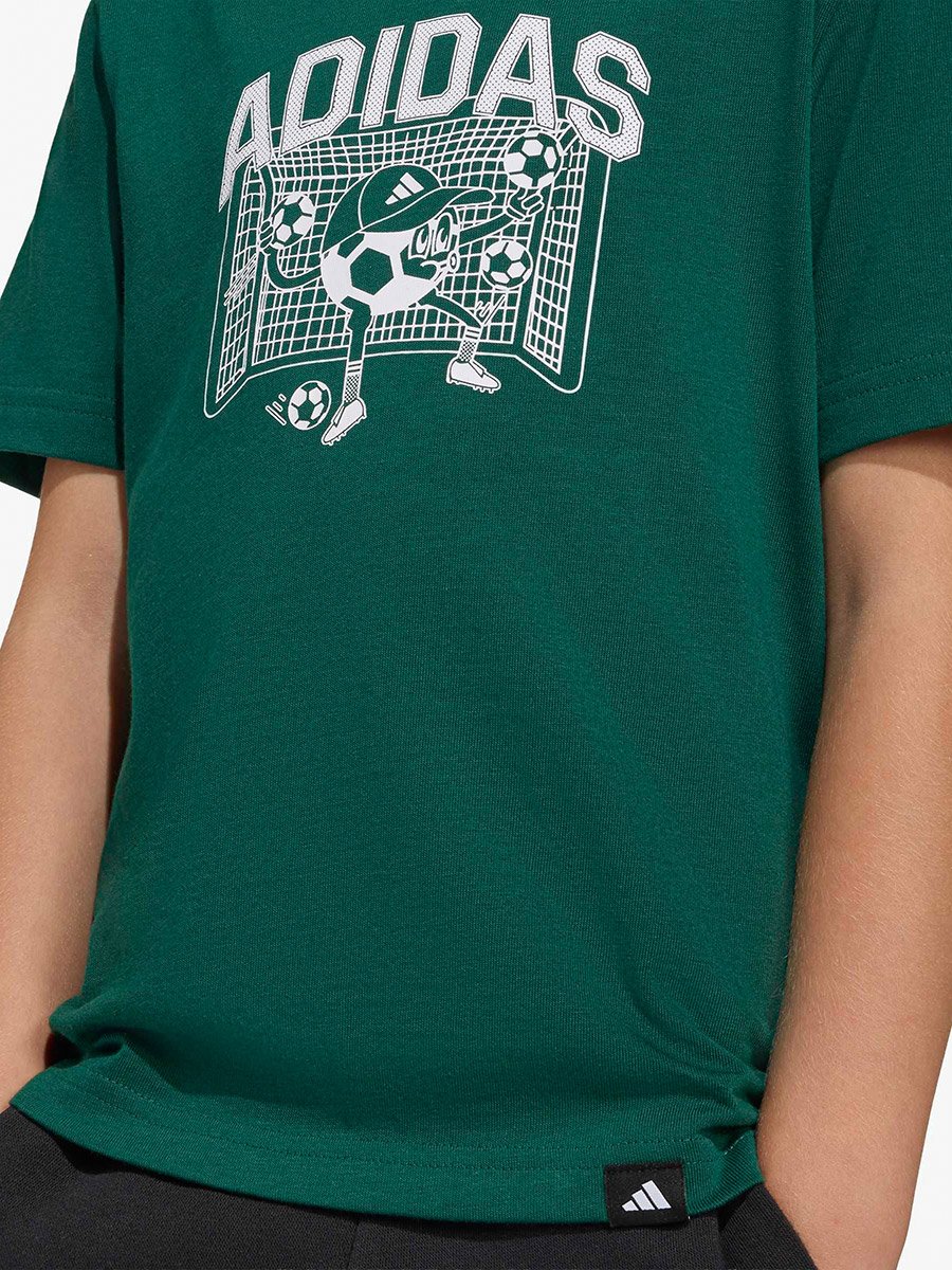 Boys Green Football Graphic T-Shirt