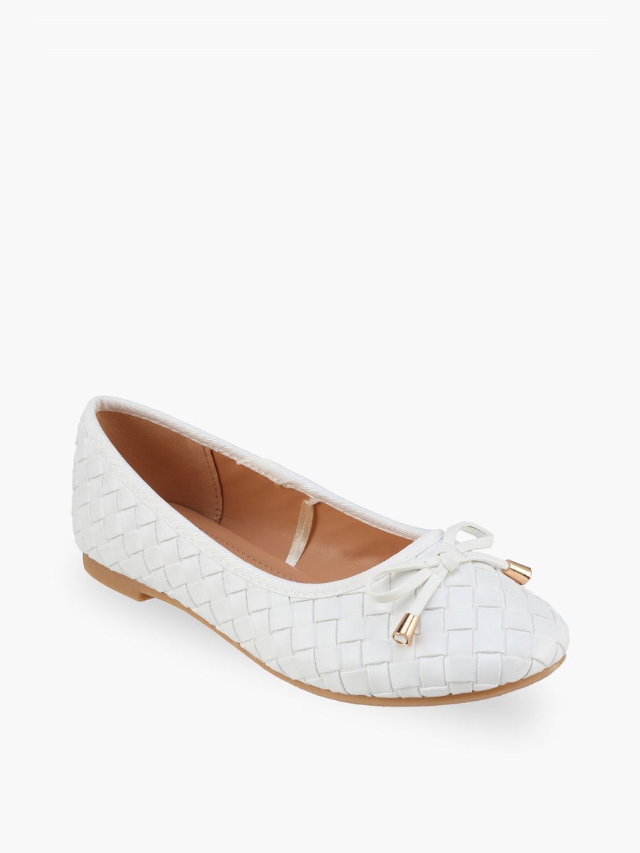 Bow Embellished Ballerina Shoes