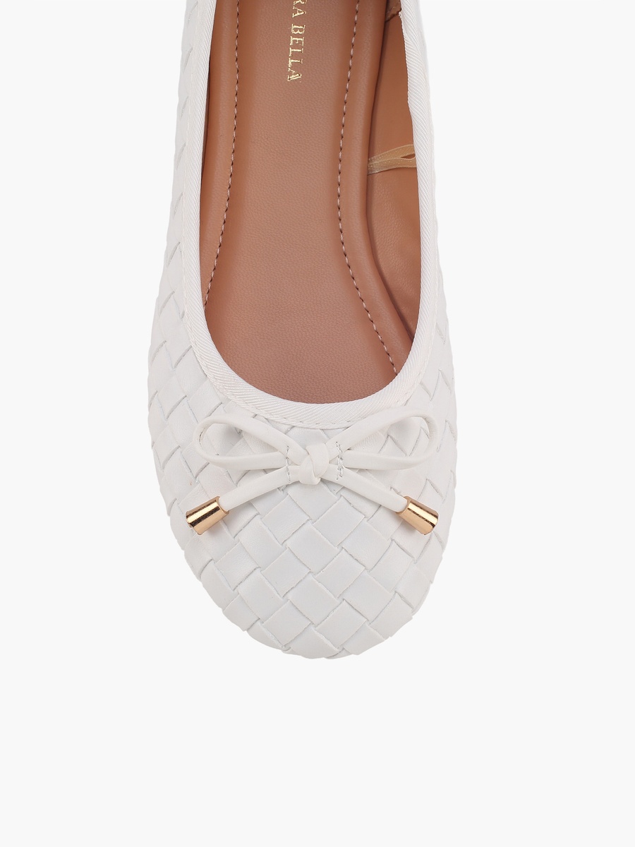 Bow Embellished Ballerina Shoes