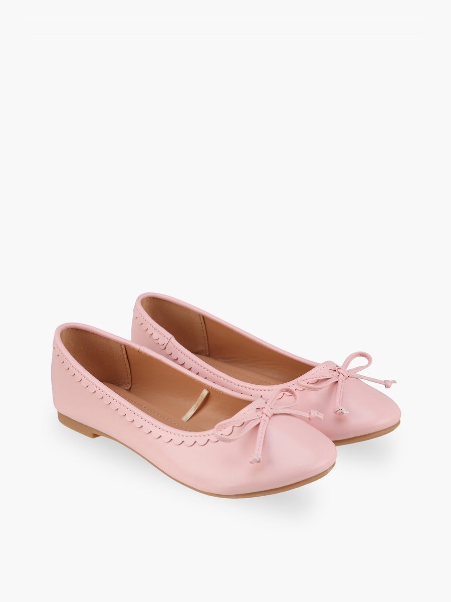 Bow Embellished Ballerina Shoes