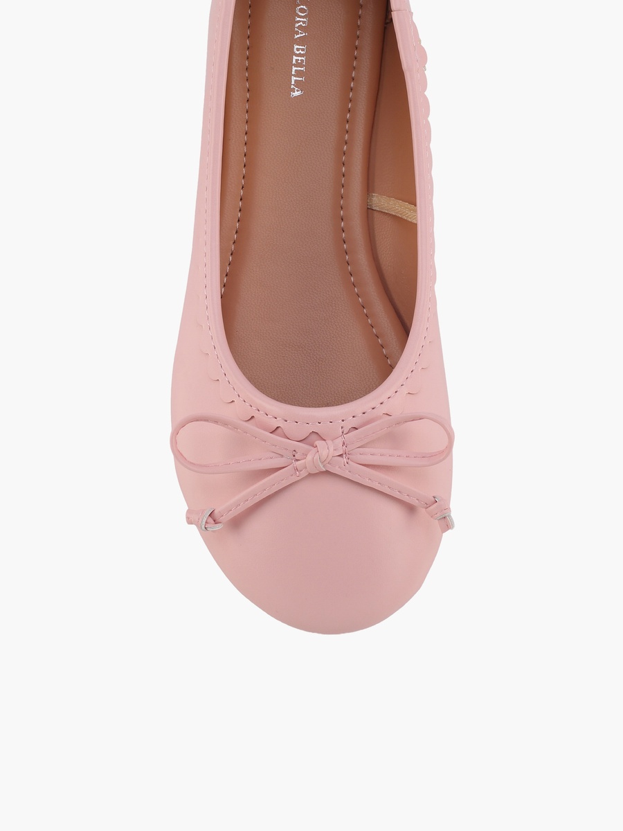Bow Embellished Ballerina Shoes
