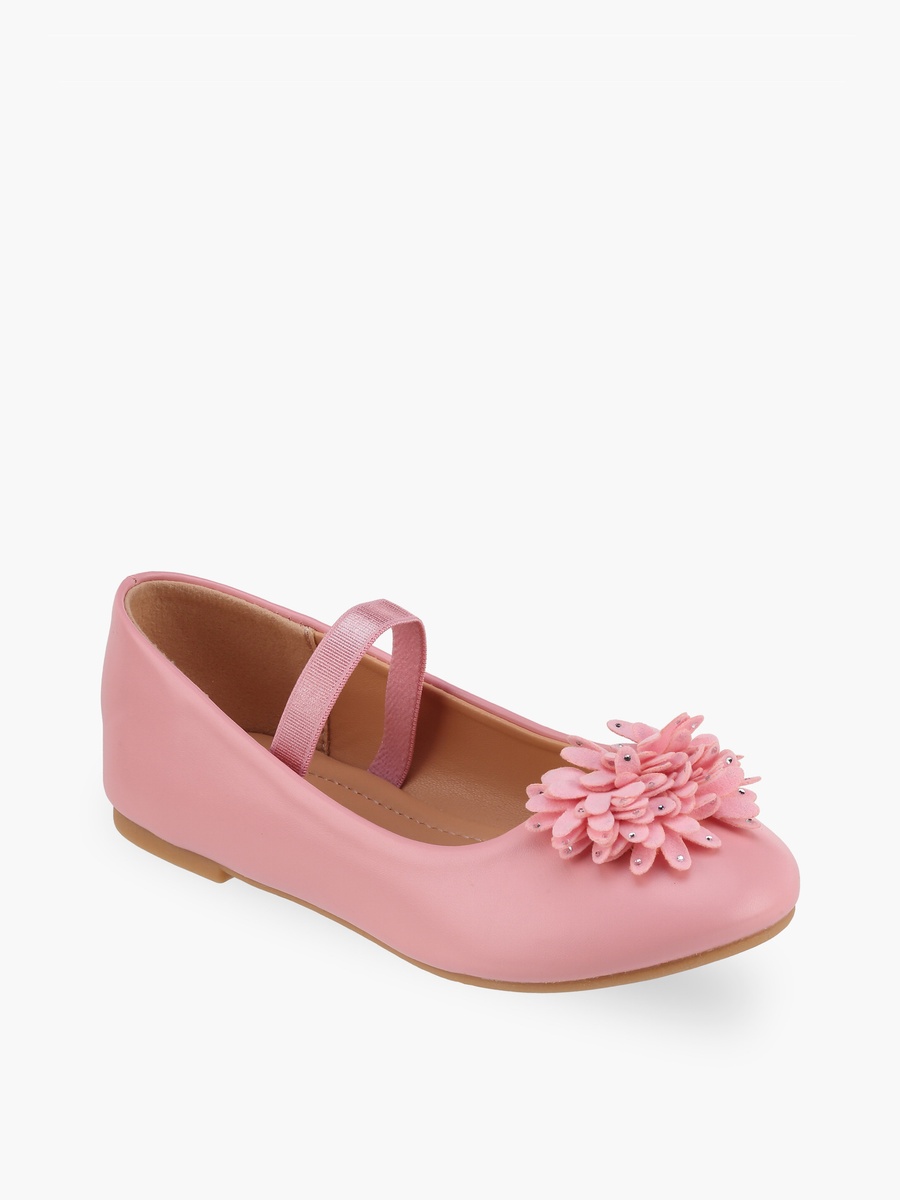 Floral Applique Ballerina Shoes