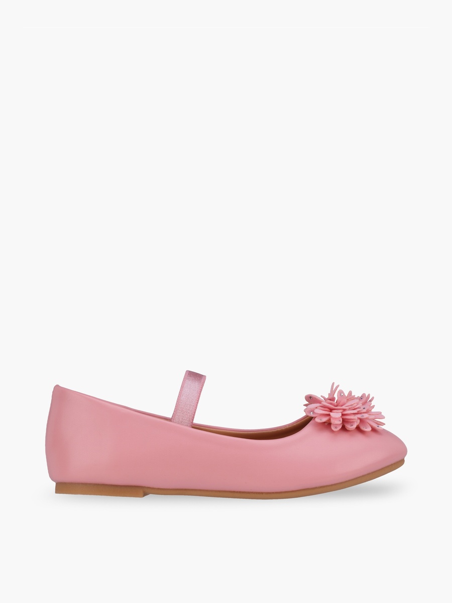 Floral Applique Ballerina Shoes