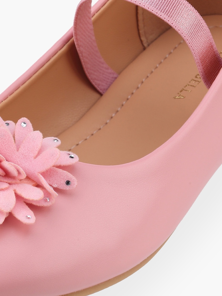 Floral Applique Ballerina Shoes
