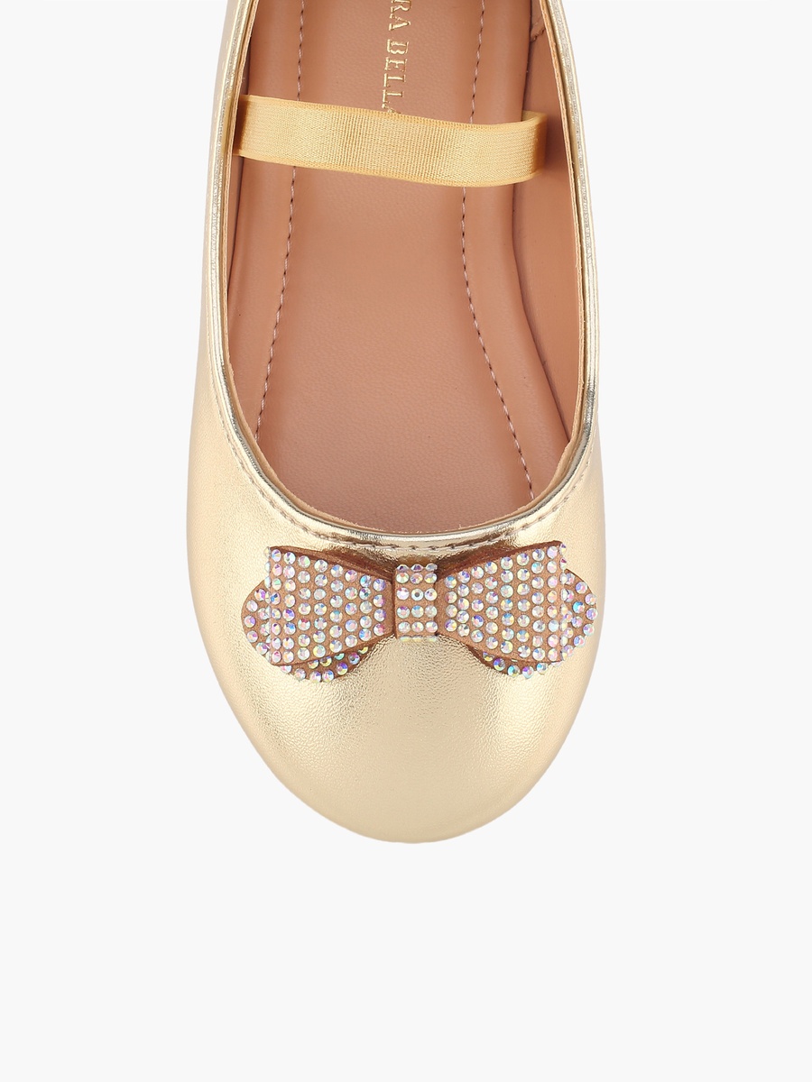Embellished Bow Accent Ballerina Shoes