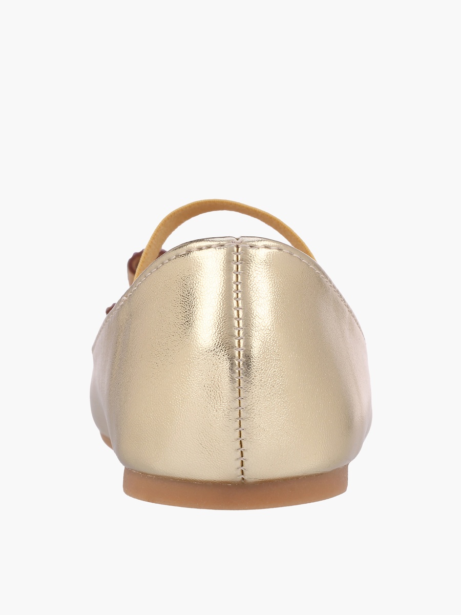 Embellished Bow Accent Ballerina Shoes