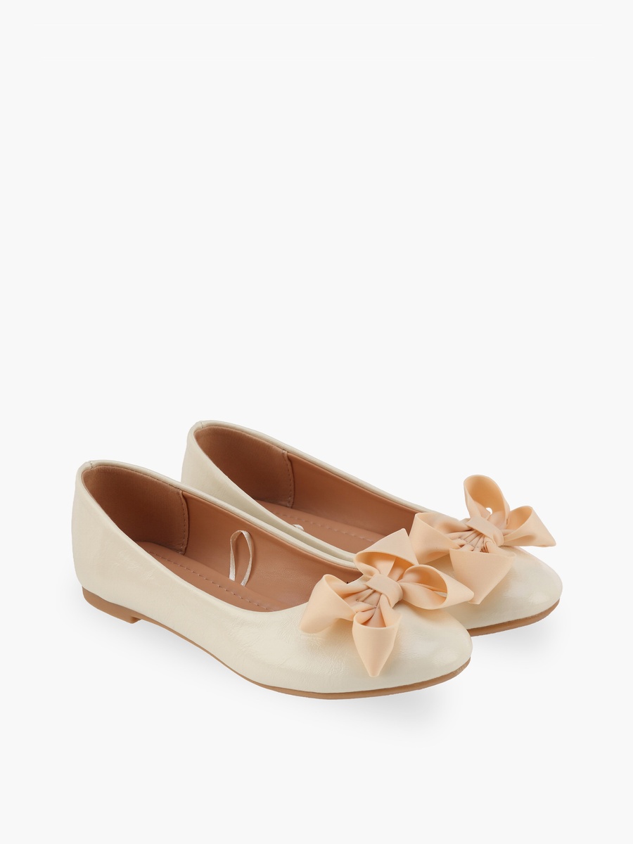 Bow Embellished Ballerina Shoes