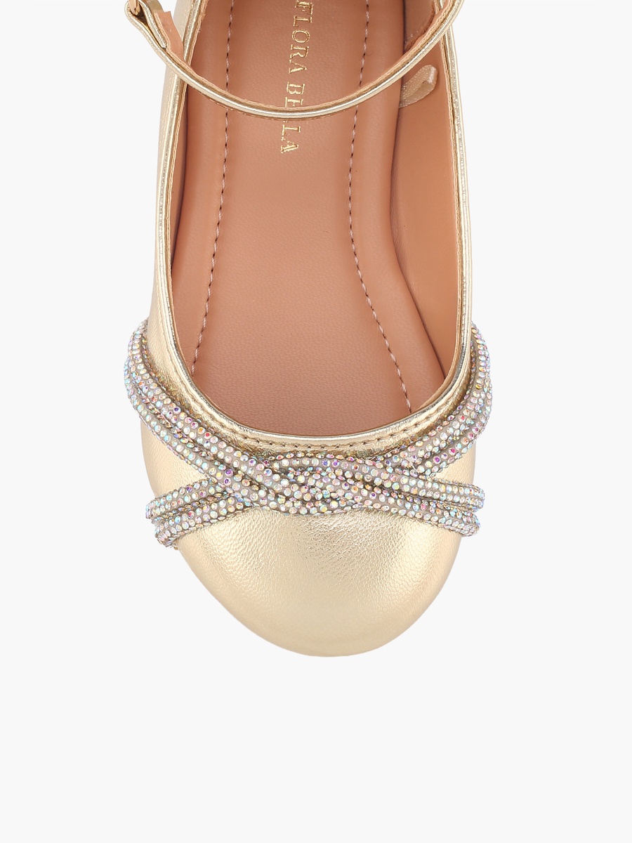 Embellished Hook and Loop Shoes