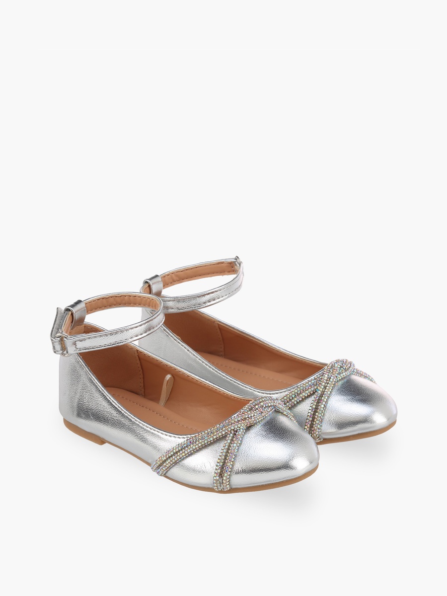 Embellished Hook and Loop Shoes